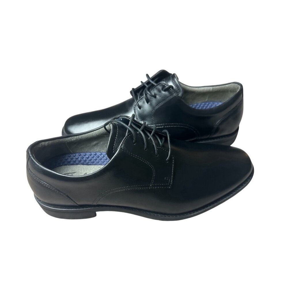 Florsheim Men's Black Leather Oxford Dress Shoes Round Toe Flexsole 9 NWOB